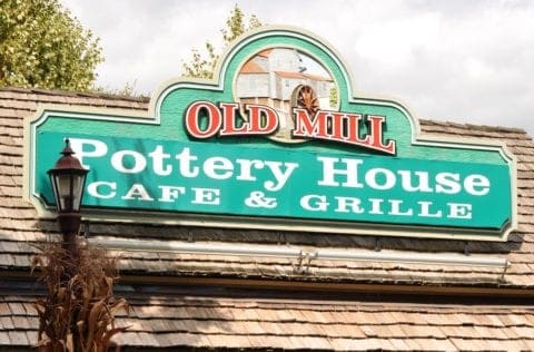 The Old Mill Pottery House Cafe in Pigeon Forge Tn