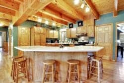 kitchen in cabin