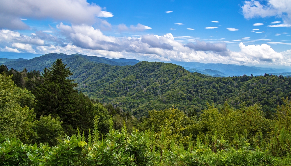 View of the Smoky Mountains