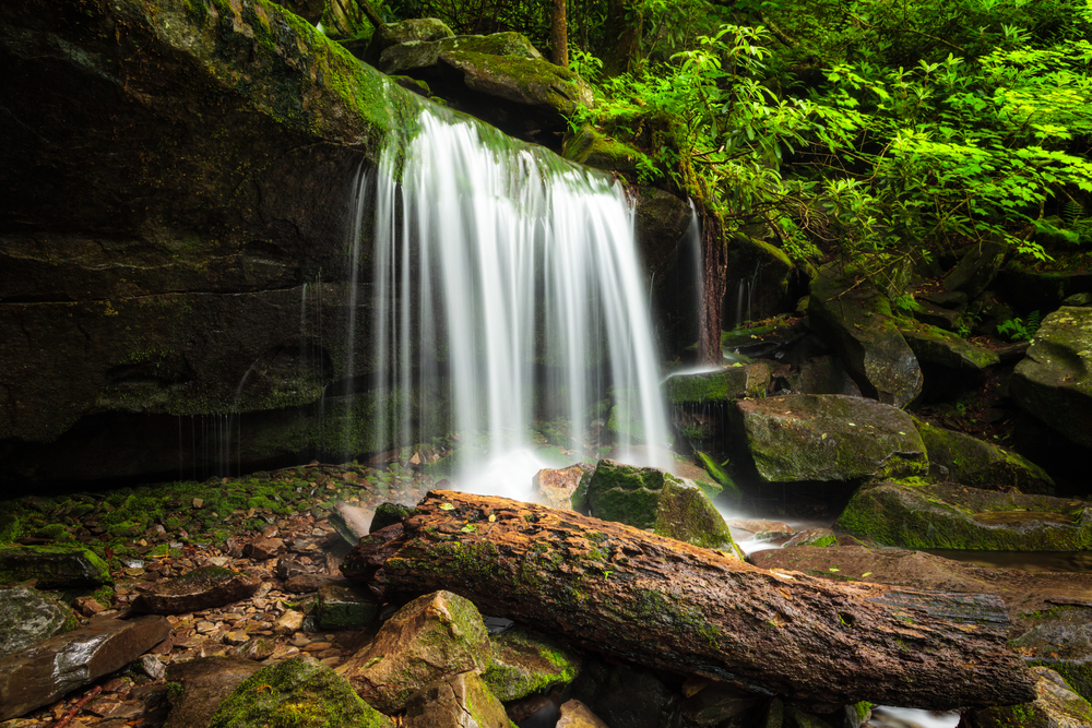 Rainbow Falls near Gatlinburg.